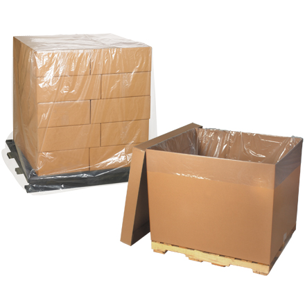 54 x 44 x 72"  - 2 Mil Clear Pallet Covers