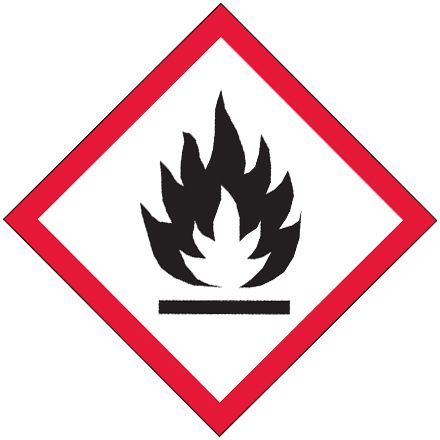 2 x 2" Pictogram - Flame Labels