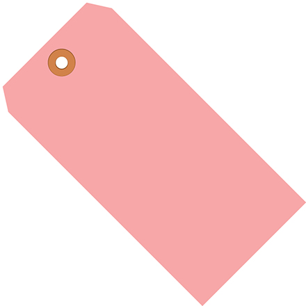 4 <span class='fraction'>1/4</span> x 2 <span class='fraction'>1/8</span>" Pink 13 Pt. Shipping Tags