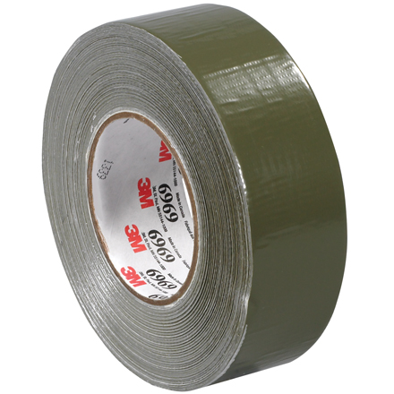 2" x 60 yds. Olive Green (3 Pack) 3M<span class='tm'>™</span> 6969 Duct Tape
